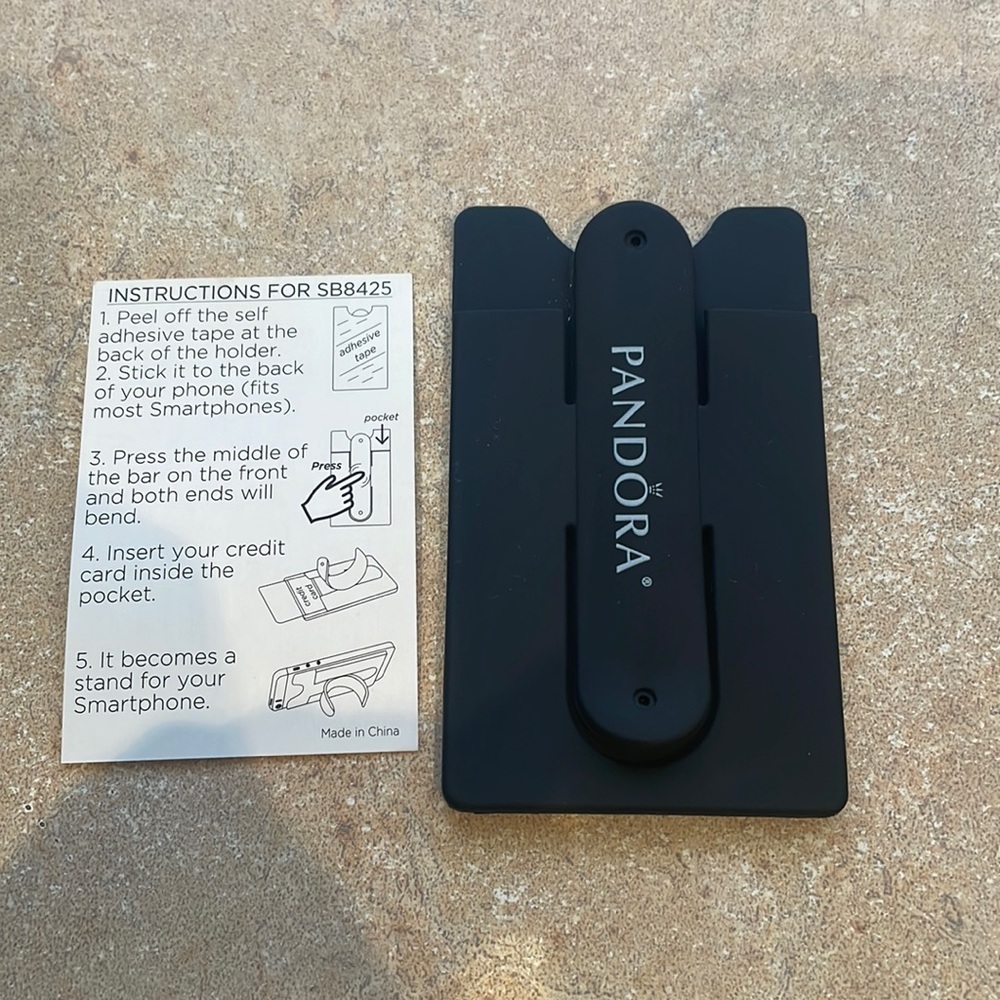 Pandora phone card holder